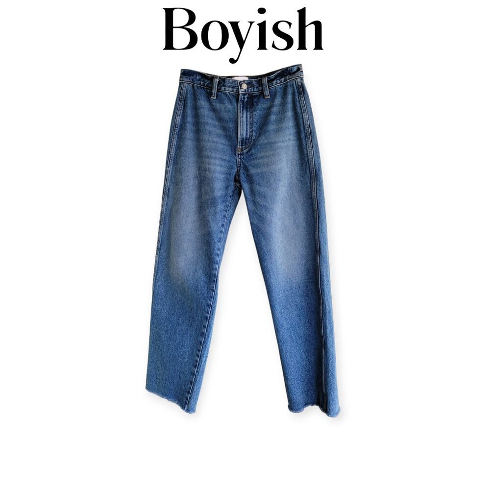 Boyish Kirby Straight Leg Sustainable Medium Wash Jeans Womens Size 26 Denim